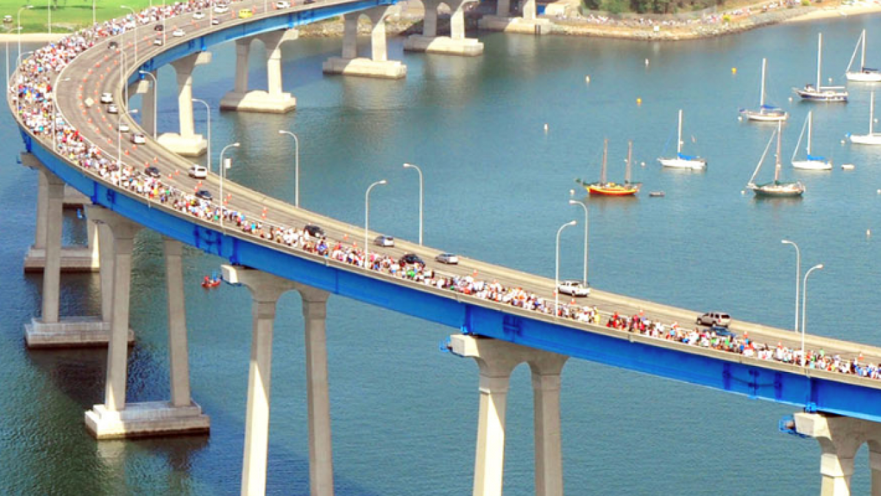 One Aggie Network San Diego Coronado Bay Bridge Walk